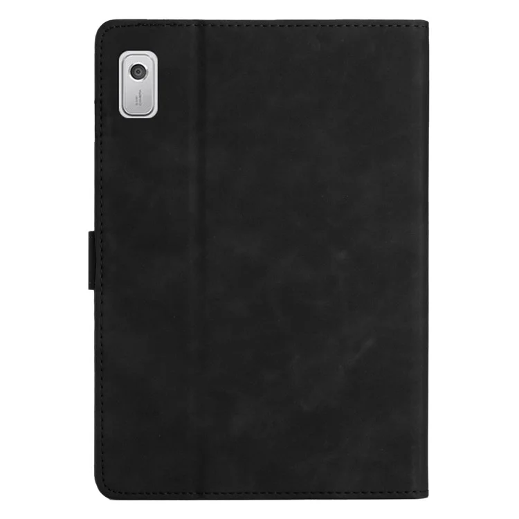 Для Lenovo Tab M9 TB-310FU чехол Слоты для карт PU Кожаный Кокосовая пальма напечатана Чехол для планшета Авто Wake / Sleep - Черный