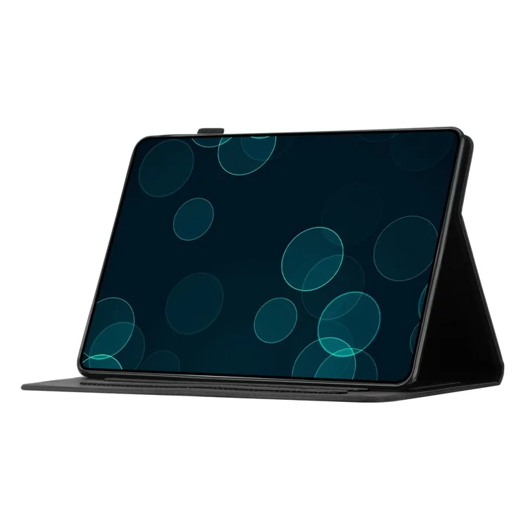 For Amazon Fire 7 2015 / (2017) / (2019) Case Card Slots PU Leather Pattern Folio Smart Tablet Cover - Black