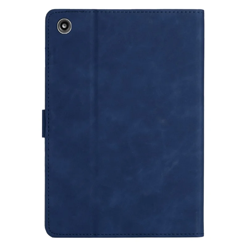 For Amazon Fire 7 2015 / (2017) / (2019) Case Card Slots PU Leather Pattern Folio Smart Tablet Cover - Blue