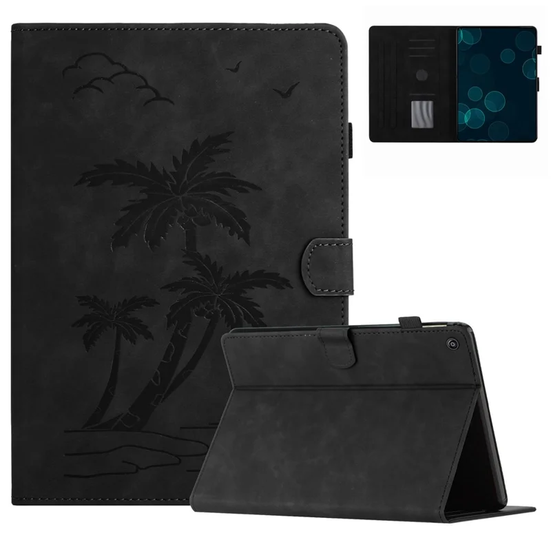 For Amazon Fire HD 8 (2020) / (2022) / Fire HD 8 Plus (2020) / (2022) Case PU Leather Auto Wake / Sleep Tablet Cover - Black