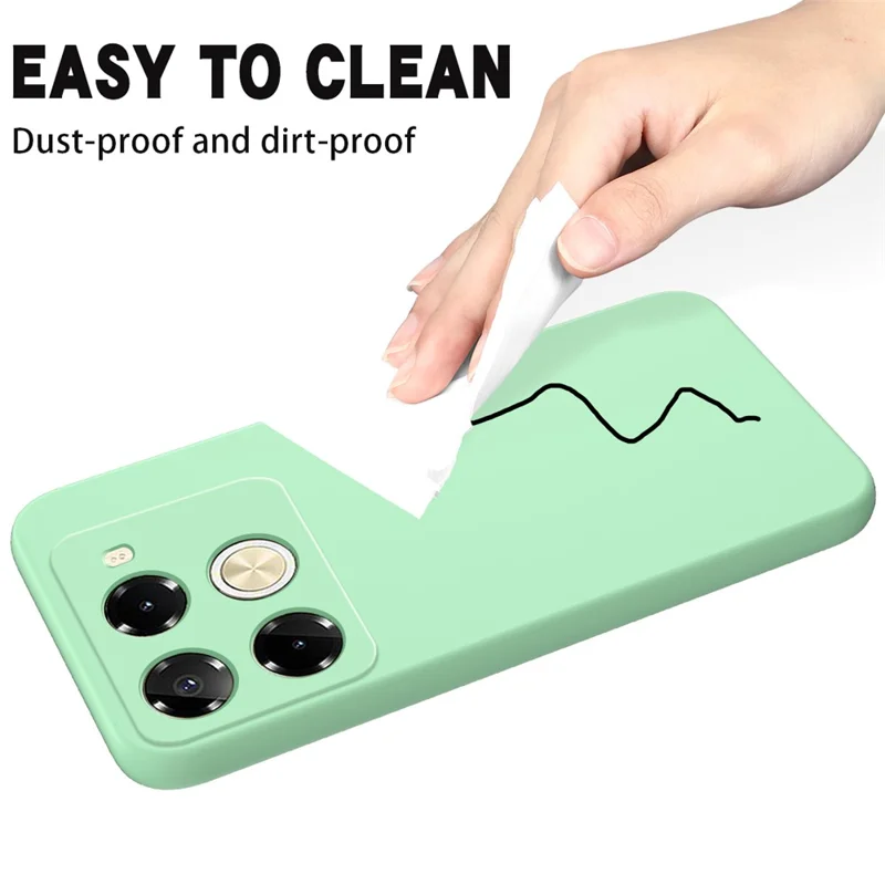 For Infinix Note 40 Pro 5G / Infinix Note 40 Pro+ Case Soft Ultra Slim Liquid Silicone Phone Cover - Green