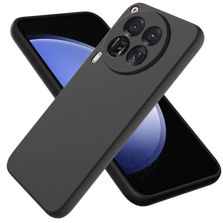 Para TECNO Camon 30 Premier 5G Case Líquido Silicone Anti-Fall Capa de Telefone com Alça de Mão - Preto