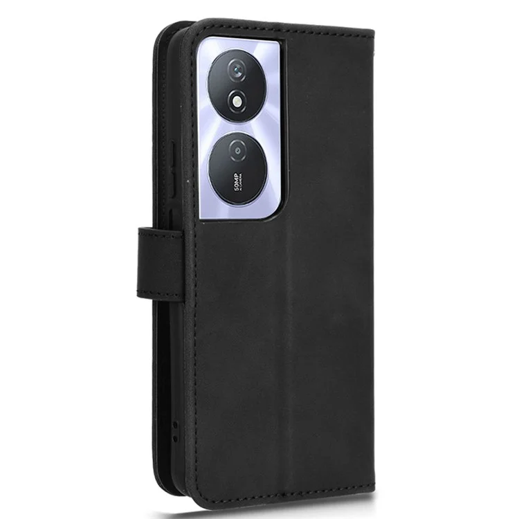 Para Honor Play 8T 5G / X7b 4G / X7b 5G / Play 50 Plus 5G / 90 Smart Case Skin-touch Flip Stand Phone Cover - Negro