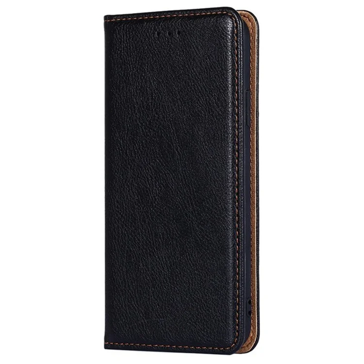 Per Samsung Galaxy S23 FE Anti-scratch Case Portafoglio Slot per Schede Pelle PU Magnetica Cover per Cellulare - Nero
