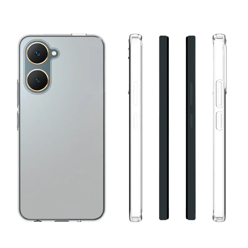 10Pcs / Pack For vivo Y03 Phone Case Watermark-Free Anti-scratch Clear TPU Phone Cover