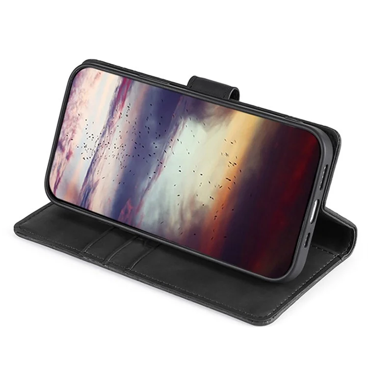 Für Realme GT5 Pro 5G Wallet Case Krokodil-Textur Leder Flip Phone Cover - Schwarz
