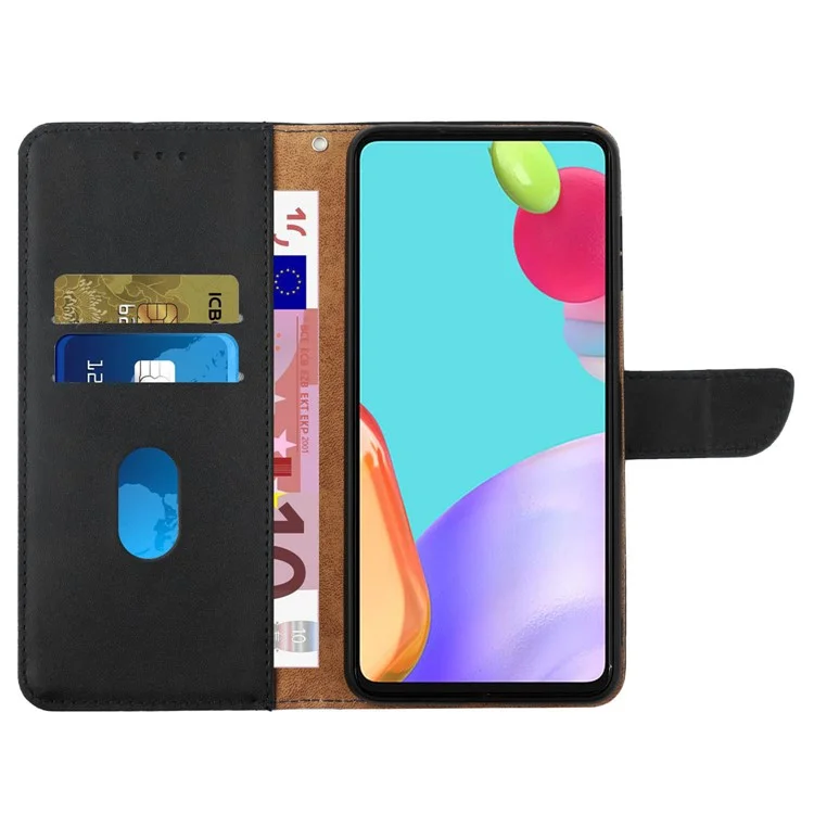 HT02 For Sony Xperia 1 VI Phone Case Nappa Texture Genuine Cow Leather Flip Cover - Black