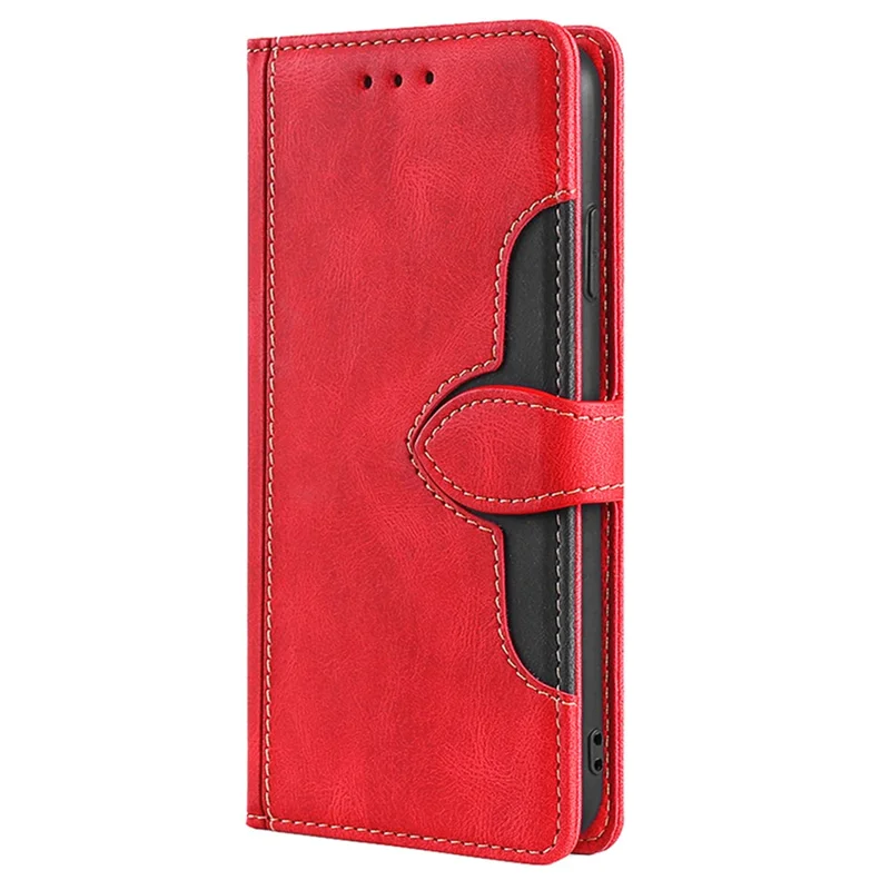 For Huawei nova 12 5G Wallet Case Straw Hat Pattern Stand Leather Phone Cover - Red