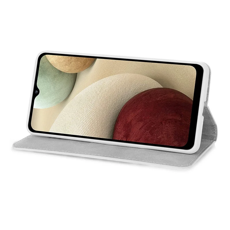 For Samsung Galaxy S25+ / S24+ Case PU Leather Wallet Card Slots Glitter Phone Cover - Silver