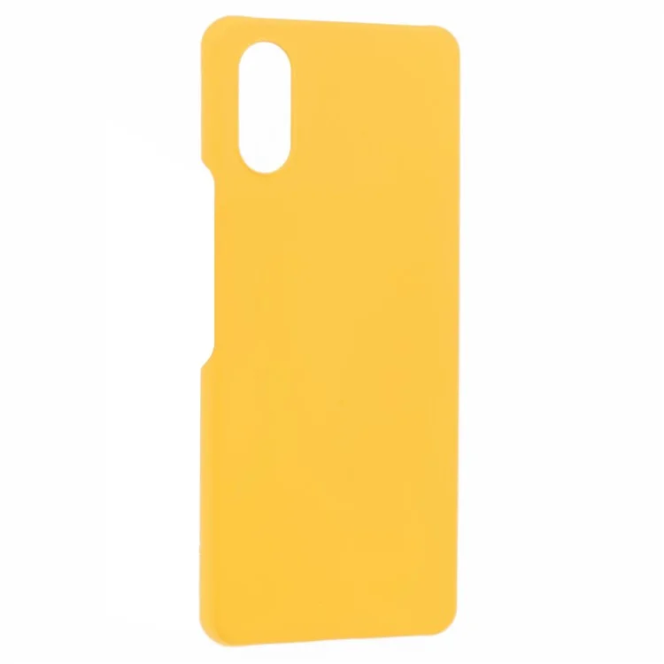 For Sony Xperia 10 VI Case Skin-touch Matte Hard PC Incomplete Cover Phone Shell - Yellow