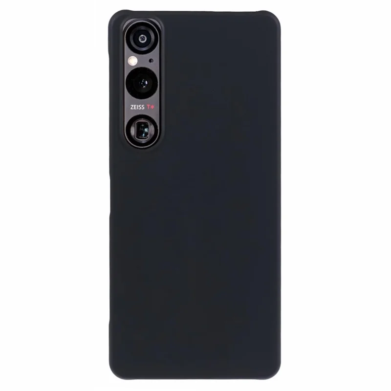 For Sony Xperia 1 VI Incomplete Cover Case Skin-touch Matte Hard PC Phone Shell - Black
