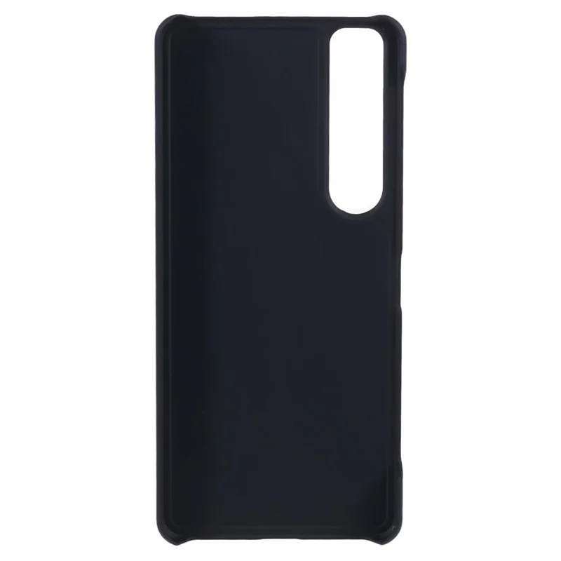 For Sony Xperia 1 VI Incomplete Cover Case Skin-touch Matte Hard PC Phone Shell - Black