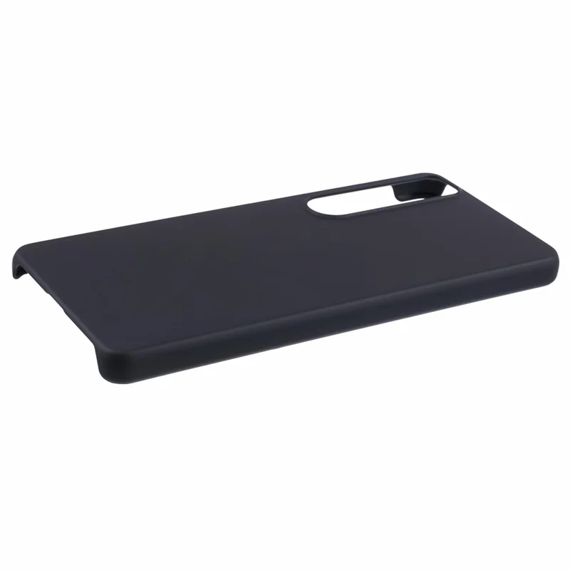 For Sony Xperia 1 VI Incomplete Cover Case Skin-touch Matte Hard PC Phone Shell - Black