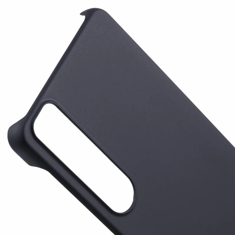 For Sony Xperia 1 VI Incomplete Cover Case Skin-touch Matte Hard PC Phone Shell - Black