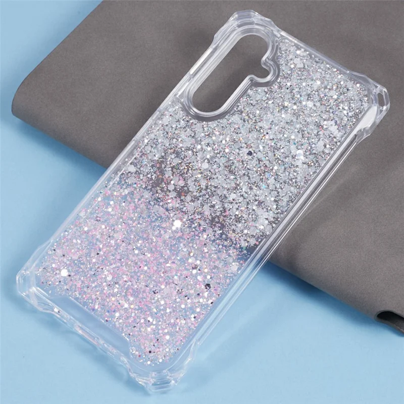 TPU+Acrylic Case for Samsung Galaxy A14 4G / 5G Dual-Color Phone Cover - Silver+Pink