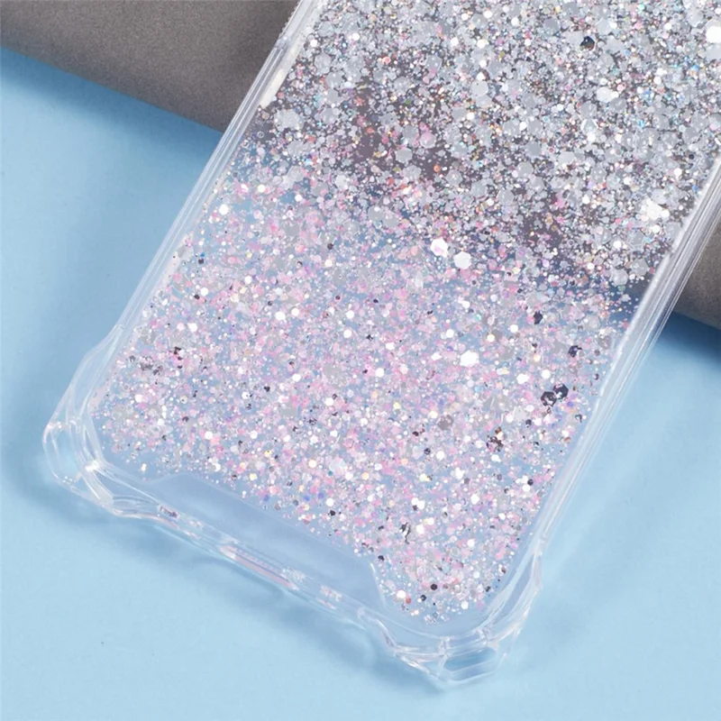 TPU+Acrylic Case for Samsung Galaxy A14 4G / 5G Dual-Color Phone Cover - Silver+Pink