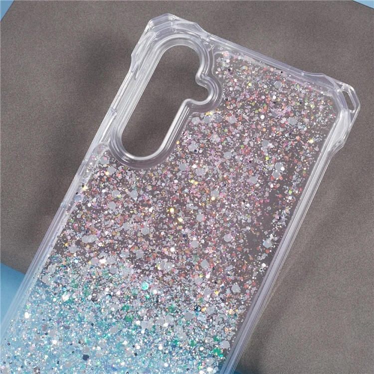 For Samsung Galaxy S24 Wholesale Phone Cases Bump Proof TPU+Acrylic Dual Color Cover with Strap - Pink+Green