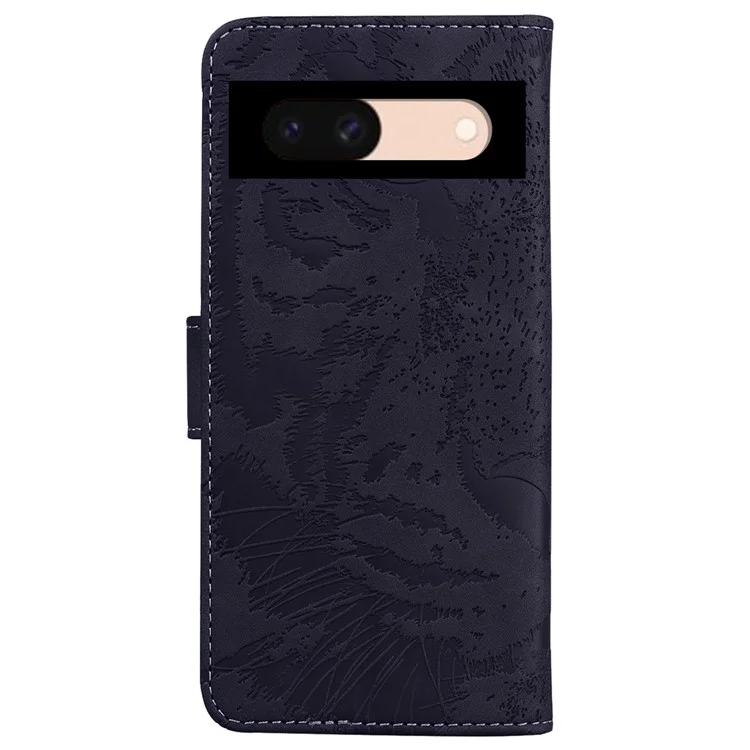 Per Google Pixel 8a Wallet Case Tiger Pattern PU Leather Full Protection Phone Cover - Nero