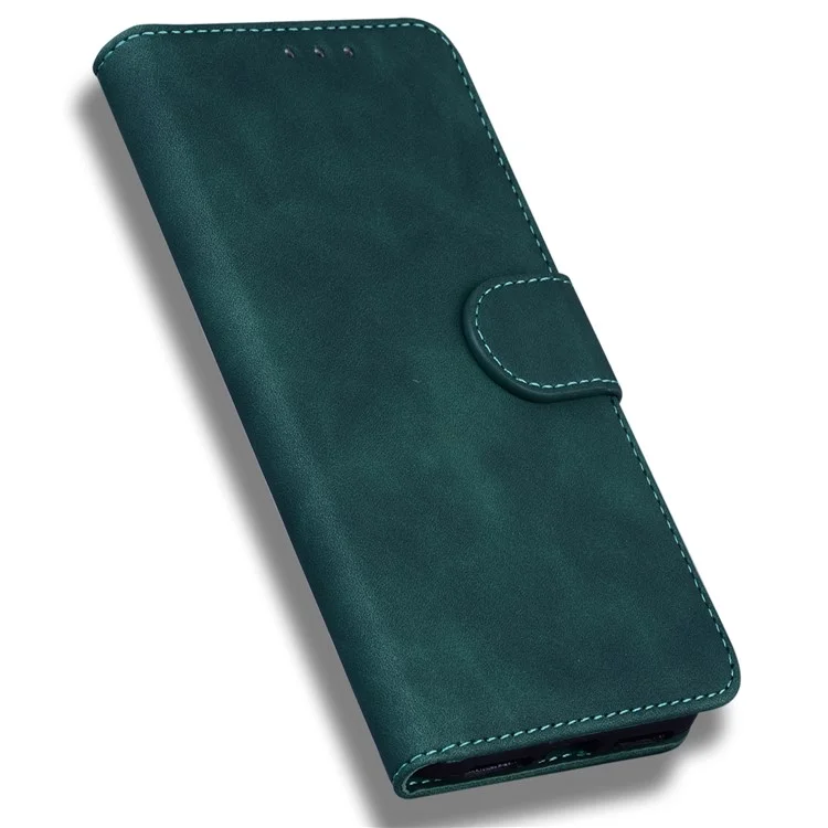 For TECNO Spark 20 Pro Case Solid Color Leather Wallet Flip Phone Cover - Green