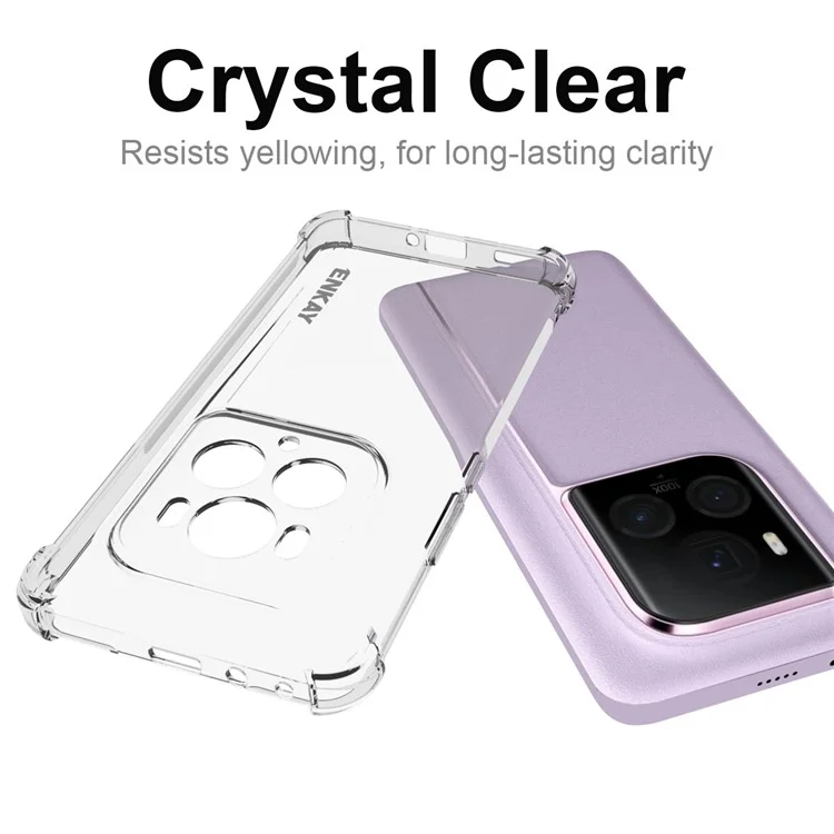 ENKAY HAT PRINCE Para Honor Magic6 Ultimate 5G Funda Transparente Esquinas Gruesas Funda de Teléfono Suave de TPU