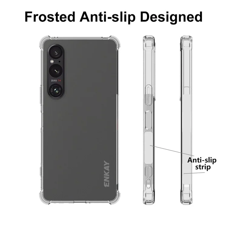 ENKAY HAT PRINCE For Sony Xperia 1 VI Case Drop-proof Non-slip TPU Phone Cover