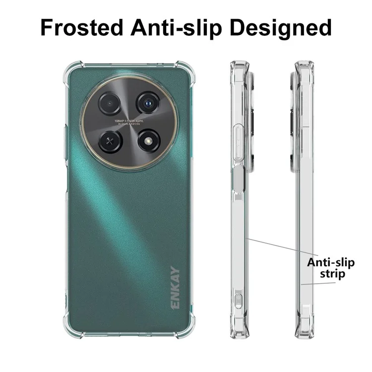 ENKAY HAT PRÍNCIPE Para Huawei nova 12i 4G Capa TPU Cantos Reforçados Capa de Telefone Transparente HD