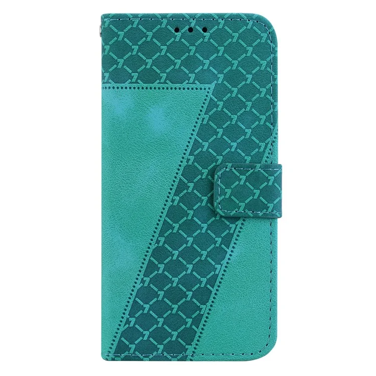 For Infinix Hot 40 / Hot 40 Pro Case 7-Shape PU Leather Wallet Phone Cover - Green