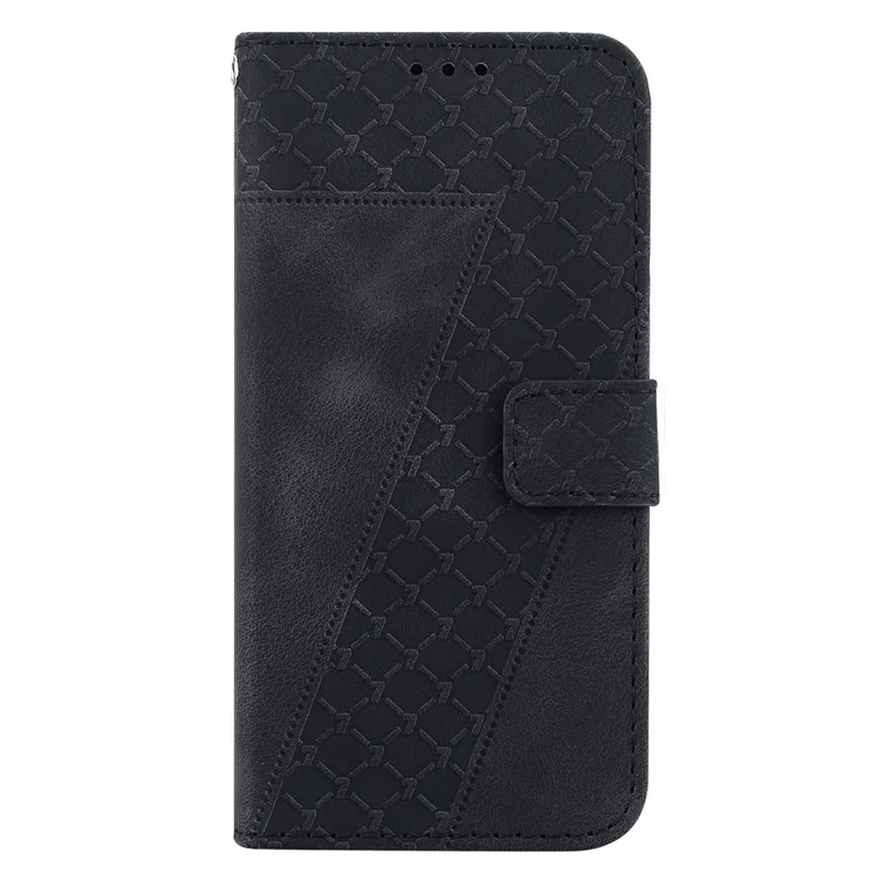 For Infinix Hot 40 / Hot 40 Pro Case 7-Shape PU Leather Wallet Phone Cover - Black
