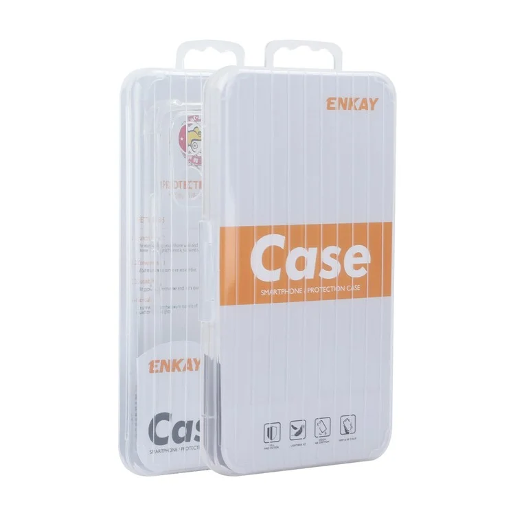 ENKAY HAT PRINCE Per Samsung Galaxy F15 5G / M15 5G Custodia Trasparente Rinforzo Angoli Quattro Angoli Custodia Protettiva TPU