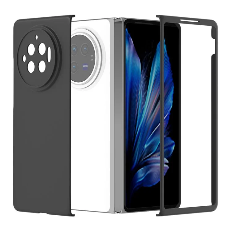 For vivo X Fold3 Case Skin-Touch Hard PC Protective Phone Cover - Black