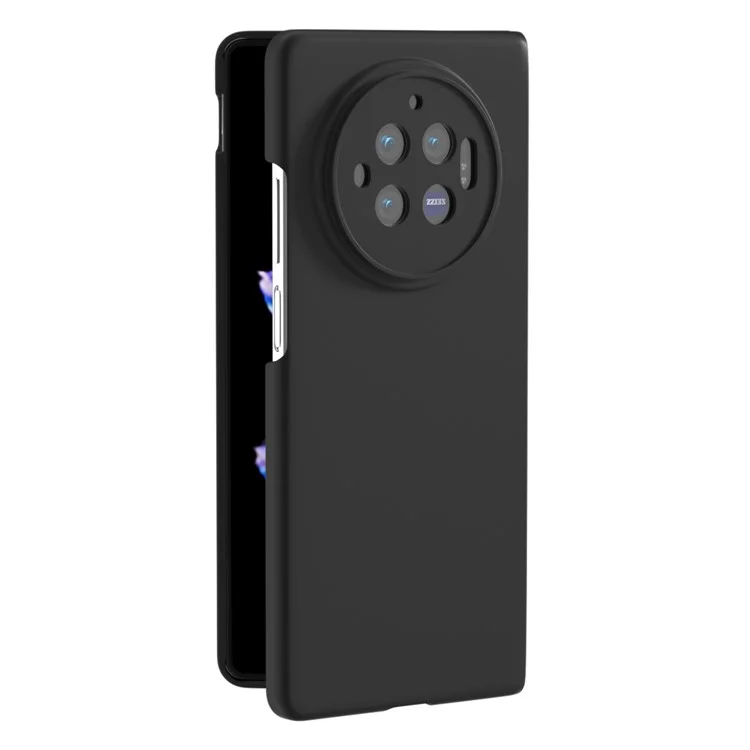 For vivo X Fold3 Case Skin-Touch Hard PC Protective Phone Cover - Black