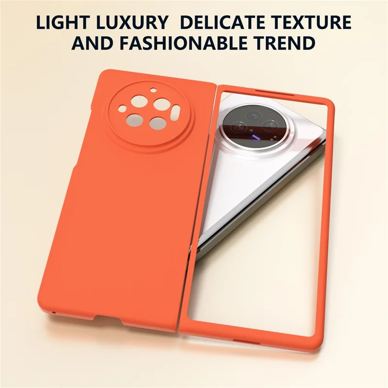 For vivo X Fold3 Case Skin-Touch Hard PC Protective Phone Cover - Orange