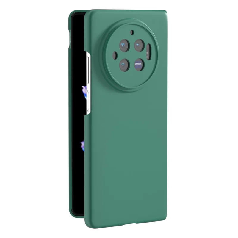 Para o Caso vivo X Fold3 Skin-Touch Hard PC Protective Phone Cover - Verde Escuro