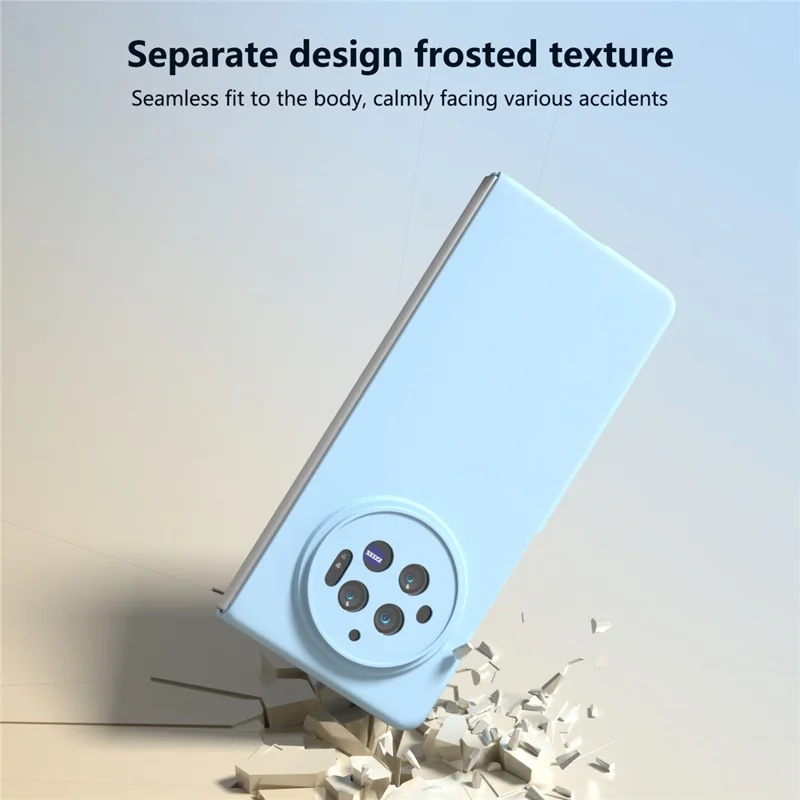 Para o vivo X Fold3 Capa Skin-Touch PC Duro Capa Protetora de Telefone - Azul Bebê