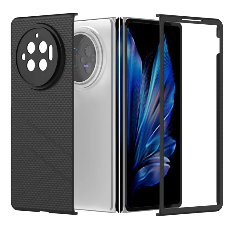 Pour vivo X Fold3 Étui Matte Hard PC Protective Phone Cover - Noir