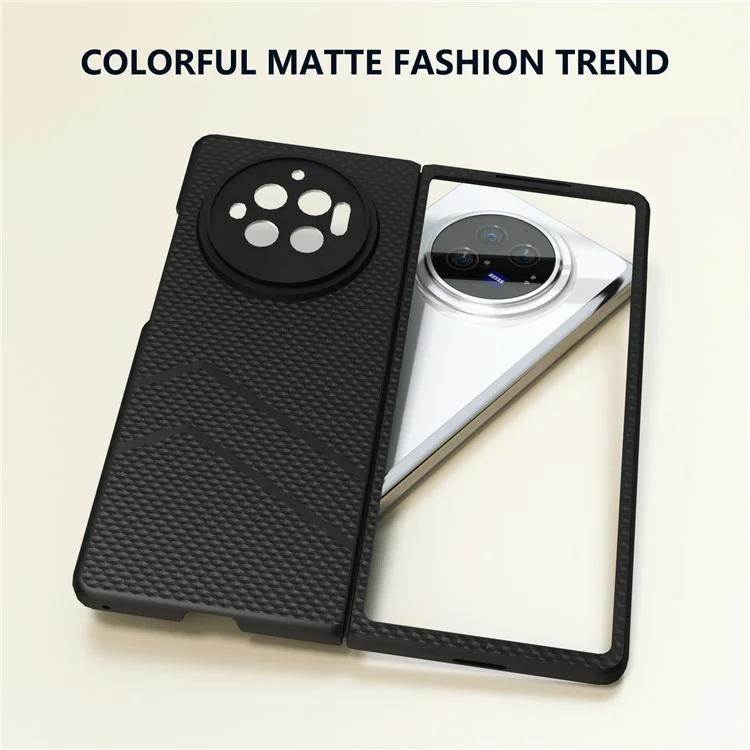 Pour vivo X Fold3 Étui Matte Hard PC Protective Phone Cover - Noir