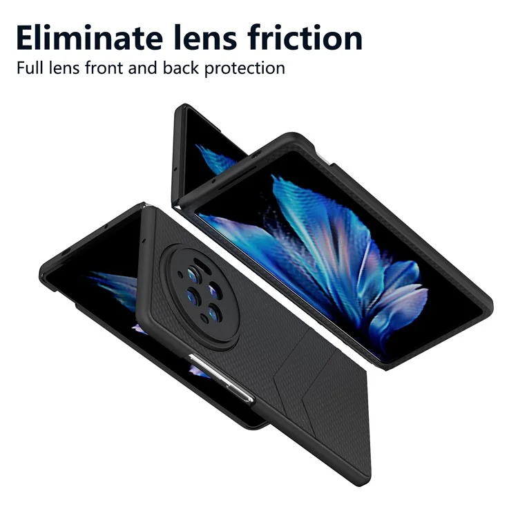 Pour vivo X Fold3 Étui Matte Hard PC Protective Phone Cover - Noir