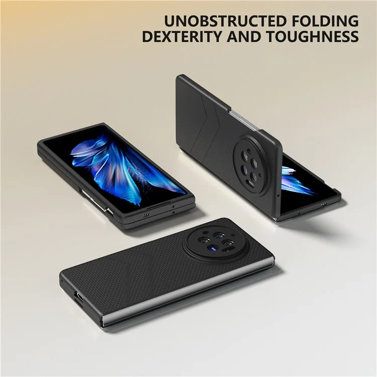 Pour vivo X Fold3 Étui Matte Hard PC Protective Phone Cover - Noir