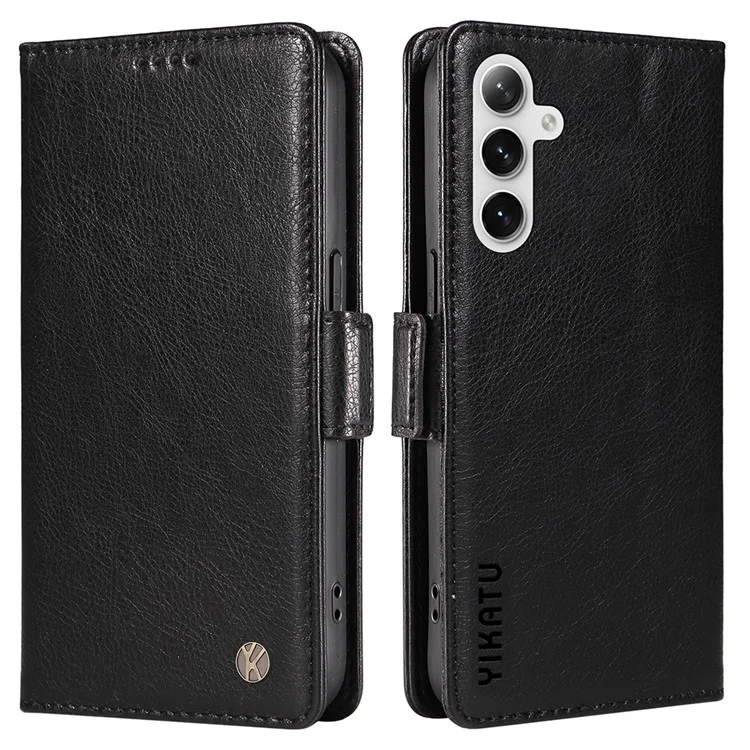 YIKATU YK-007 Чехол для Samsung Galaxy S23 FE, черный, с текстурой личи