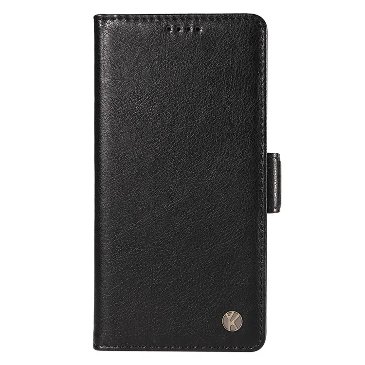 YIKATU YK-007 For Samsung Galaxy S21+ 5G Wallet Case PU Leather Stand Flip Phone Cover - Black