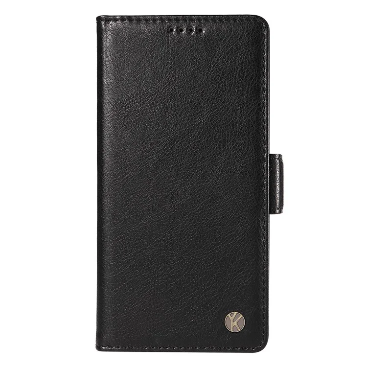 YIKATU YK-007 For Samsung Galaxy A53 5G Magnetic Case Shockproof Leather+TPU Cover with Card Holder - Black