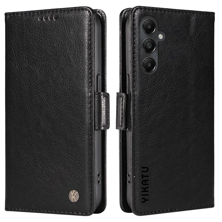 YIKATU YK-007 For Samsung Galaxy A54 5G Case Litchi Texture Wallet Stand Phone Cover - Black