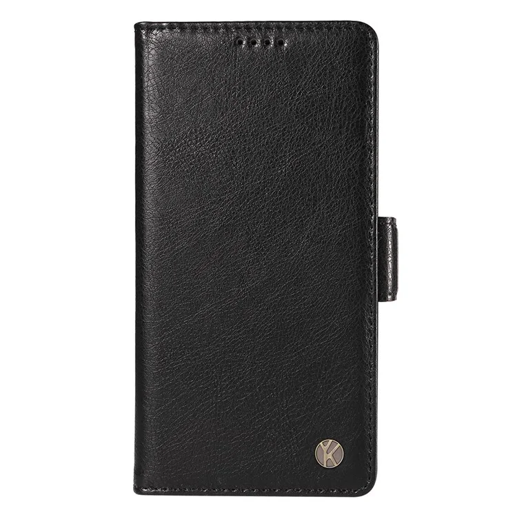 YIKATU YK-007 Para Samsung Galaxy A35 5G Case Carteira Capa de Telefone de Couro com Fecho Magnético - Preto