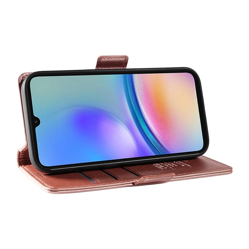 YIKATU YK-007 Para Samsung Galaxy A15 4G / A15 5G Capa Carteira Couro+TPU Fechamento Magnético Capa de Telefone - Rose Gold