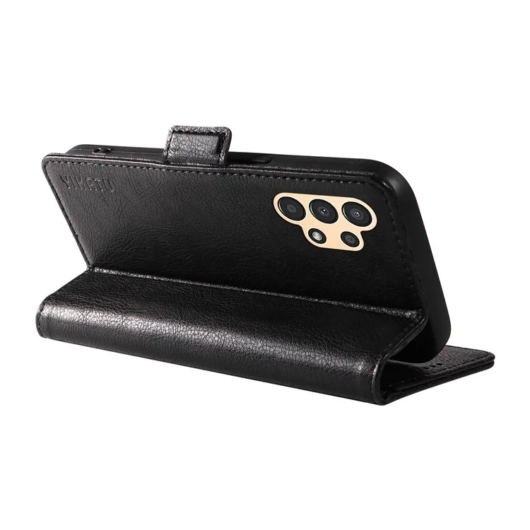 YIKATU YK-007 Para Samsung Galaxy A13 5G / A13 4G / A04s 4G (164,7 x 76,7 x 9,1 mm) Capa de Telefone Fecho Magnético de Couro - Preto