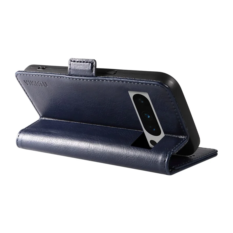 YIKATU YK-007 For Google Pixel 8 Pro Leather Phone Case Litchi Texture Wallet Cover - Black