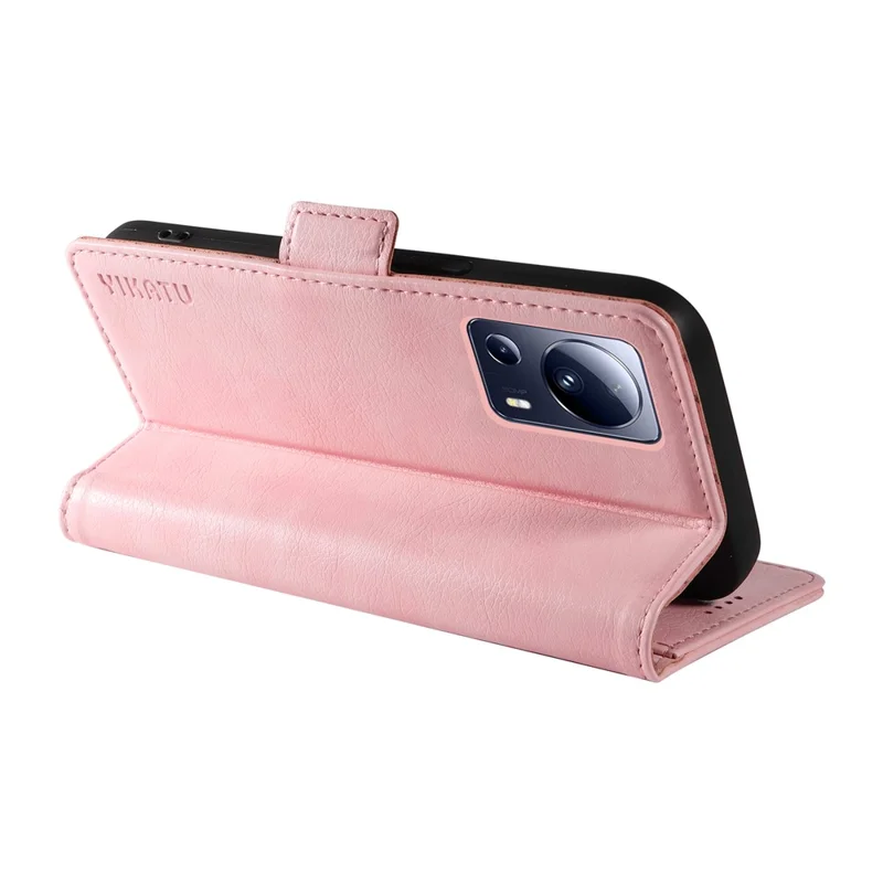 Yikatu Yk-007 Para Xiaomi 13 Lite / Civi 2 5G Coloque de Couro + Tampa do Telefone TPU - Rosa