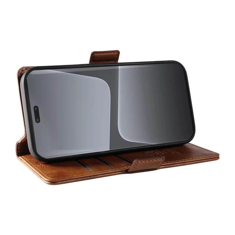 Yikatu YK-007 Para Xiaomi 13 Lite / Civi 2 5G Case Billetera de Cuero + TPU Telephip Cover - Marrón