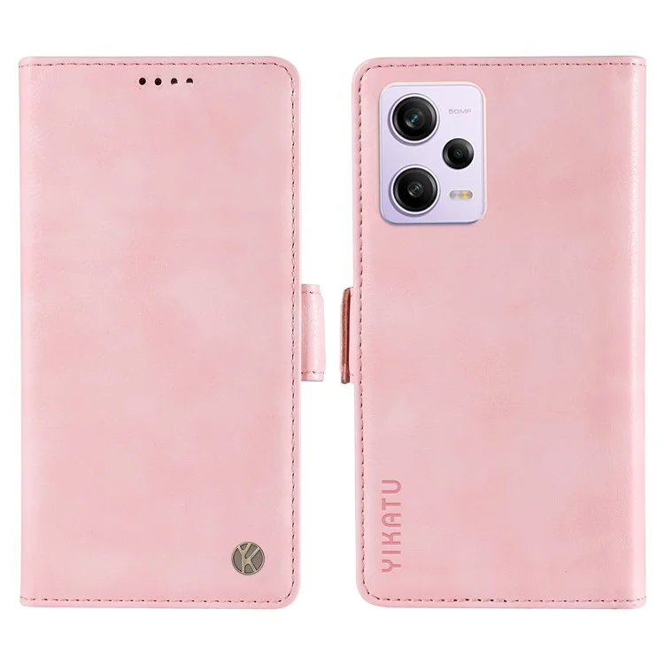 YIKATU YK-007 для Xiaomi Redmi Note 12 Pro 5G / 12 Pro Speed 5G / Poco X5 Pro 5G Кожаный чехол для телефона - Розовый