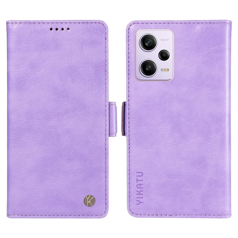 Yikatu YK-007 Для Xiaomi Redmi Note 12 Pro 5g / 12 Pro Speed ​​5g / Poco X5 Pro 5g Кожаная Чехла Для Телефона Телефона - Фиолетовый